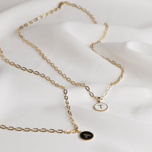 Load image into Gallery viewer, Personalized Gold Mini Initial Necklace