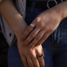 Load image into Gallery viewer, Pavé Diamond Kite Shaped Ring