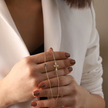 Load image into Gallery viewer, Cross & Evil Eye Minimalist Necklace