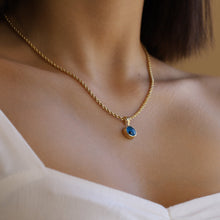 Load image into Gallery viewer, Large Evil Eye Rope Chain Necklace