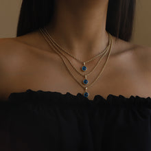 Load image into Gallery viewer, Large Evil Eye Rope Chain Necklace