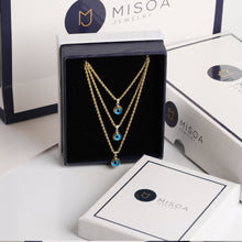 Load image into Gallery viewer, Rope Chain Evil Eye Necklace