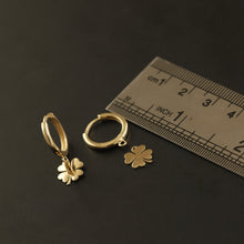Load image into Gallery viewer, Four-Leaf Clover Shamrock Earrings