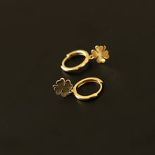 Load image into Gallery viewer, Four-Leaf Clover Shamrock Earrings