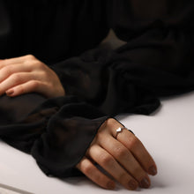 Load image into Gallery viewer, Solitaire Heart Stackable Ring (medium size)