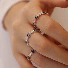 Load image into Gallery viewer, Evil Eye Eternity Ring