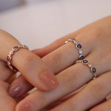 Load image into Gallery viewer, Evil Eye Eternity Ring