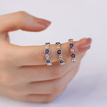 Load image into Gallery viewer, Evil Eye Eternity Ring