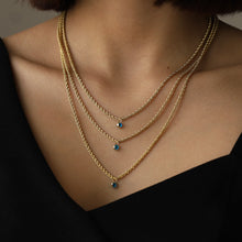 Load image into Gallery viewer, Mini Evil Eye Pendant on Rope Chain