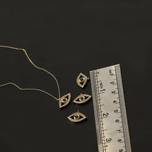 Load image into Gallery viewer, Evil Eye Pendant with Pavé Zircon Diamonds