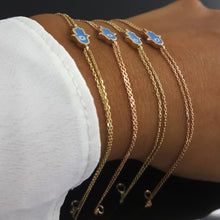 Load image into Gallery viewer, Dainty Hamsa Bracelet