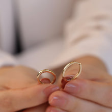 Load image into Gallery viewer, Oval Huggie Earrings