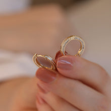 Load image into Gallery viewer, Mini Huggie Earrings with Cubic Zirconia