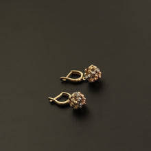 Load image into Gallery viewer, Tri-Color Dorica Beads Drop Earrings