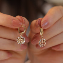 Load image into Gallery viewer, Tri-Color Dorica Beads Drop Earrings