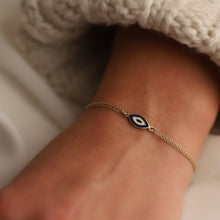 Load image into Gallery viewer, Mini Enamel Evil Eye Bracelet