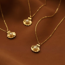 Load image into Gallery viewer, Seashell Pearl Necklace