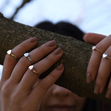 Load image into Gallery viewer, Solitaire Heart Stackable Ring