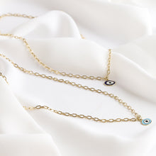 Load image into Gallery viewer, Forzatina Chain Necklace with Evil Eye Pendant