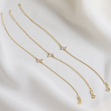 Load image into Gallery viewer, Dainty Gold Butterfly Bracelet
