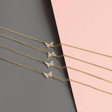 Load image into Gallery viewer, Dainty Gold Butterfly Bracelet