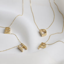 Load image into Gallery viewer, Personalized Initial 3D Letter Necklace