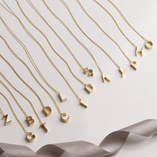 Load image into Gallery viewer, Personalized Initial 3D Letter Necklace