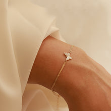 Load image into Gallery viewer, Dainty Gold Butterfly Bracelet