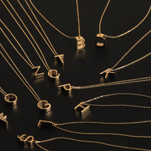 Load image into Gallery viewer, Personalized Initial 3D Letter Necklace