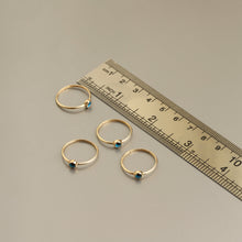 Load image into Gallery viewer, Gold Mini Evil Eye Stackable Ring