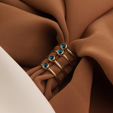 Load image into Gallery viewer, Mini Evil Eye Stackable Ring