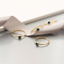 Load image into Gallery viewer, Mini Evil Eye Stackable Ring
