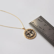 Load image into Gallery viewer, Anchor Medallion Necklace