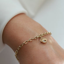 Load image into Gallery viewer, Eyelash Charm Bracelet