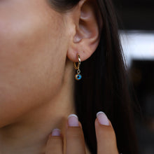 Load image into Gallery viewer, Evil Eye Drop Earrings