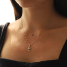 Load image into Gallery viewer, Baguette Zirconia Diamond Necklace