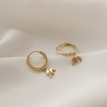 Load image into Gallery viewer, Elephant Drop Earrings
