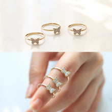 Load image into Gallery viewer, Dainty Butterfly Ring