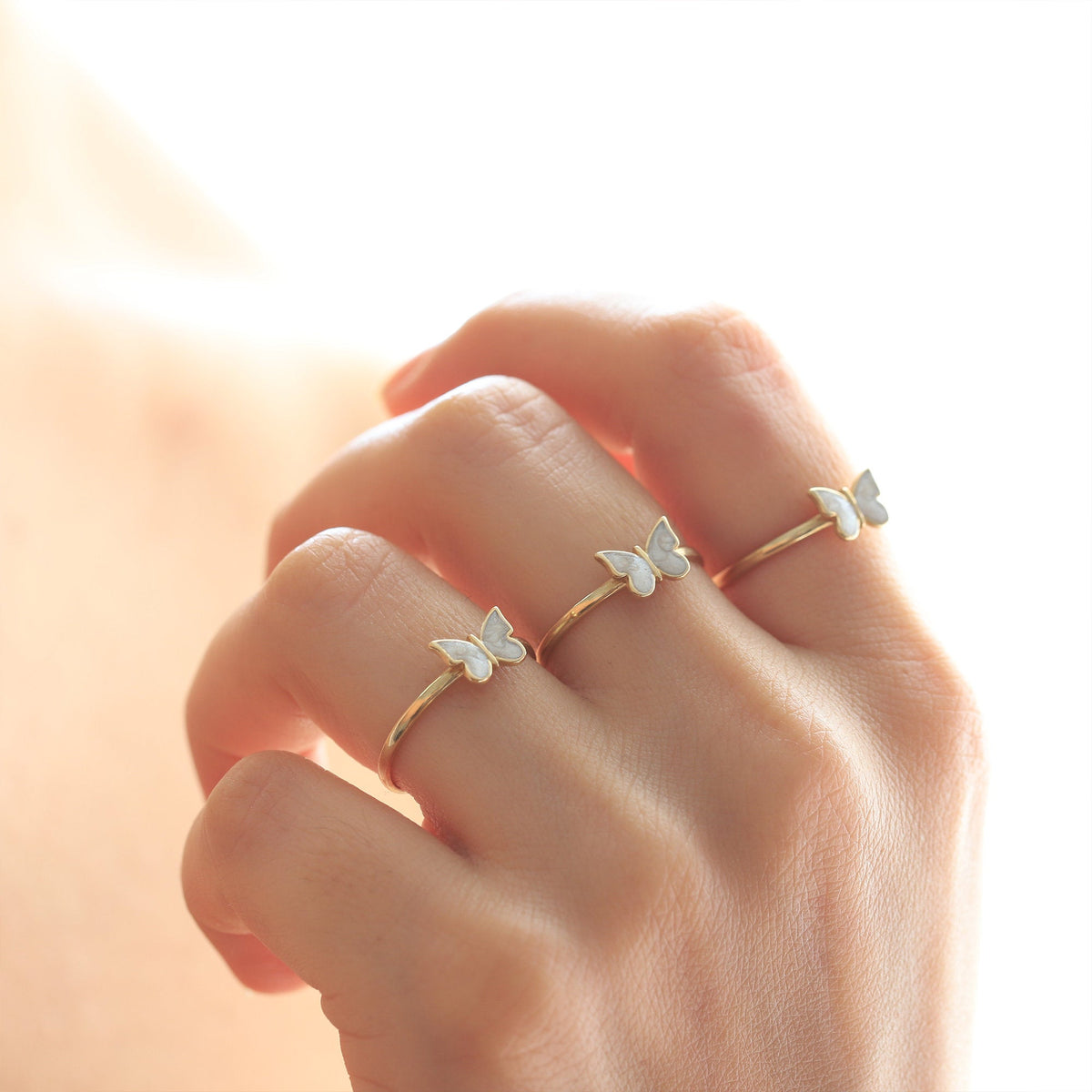Dainty Butterfly Ring – Misoa Jewelry