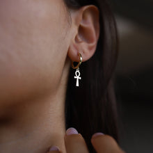 Load image into Gallery viewer, Ankh Drop Earrings