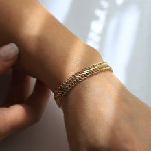 Load image into Gallery viewer, Double Curb Chain Bracelet