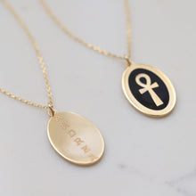 Load image into Gallery viewer, Gold Ankh Medallion Necklace