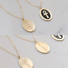 Load image into Gallery viewer, Gold Ankh Medallion Necklace