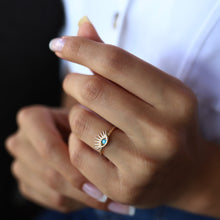 Load image into Gallery viewer, Turquoise Eye Ring