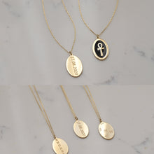 Load image into Gallery viewer, Gold Ankh Medallion Necklace