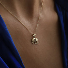 Load image into Gallery viewer, Gold Elephant Necklace (Large)