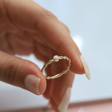 Load image into Gallery viewer, Diamond Braided Ring