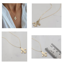 Load image into Gallery viewer, Fleur de Lys Pendant Necklace