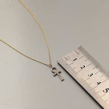 Load image into Gallery viewer, Mini Diamond Ankh Necklace