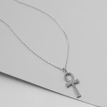 Load image into Gallery viewer, Large Diamond Ankh Necklace